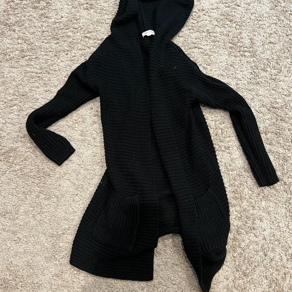 Love + Joy Size S Black Cardigan Long Knit
